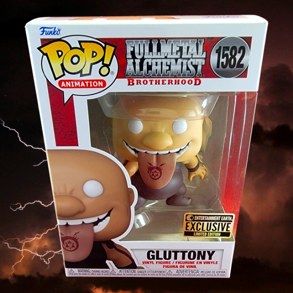 Gluttony entertainment earth exclusive funko # 1582 (nib) with pop protector